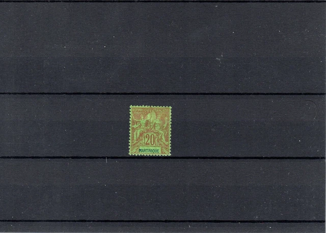 Timbre Martinique France Colonie 1892 N°37 Neuf* Mh