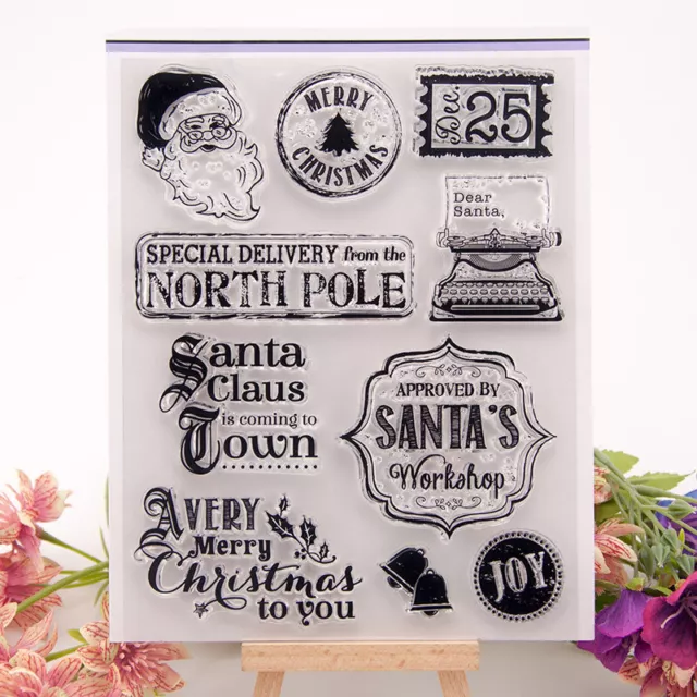 Christmas North Pole Silicone Clear Stamp for Scrapbooking Embossing Album Craft
