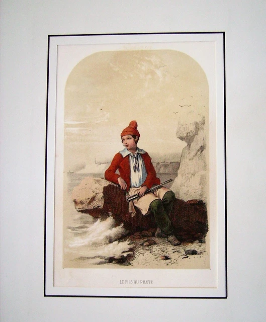 44-39-2 19th Child Color Engraving, The Pilot's Son