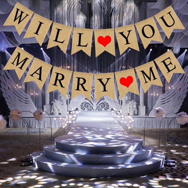 Diy Bannière De Banderoles En Lin Avec 48 Drapeaux De Fête De Mariage