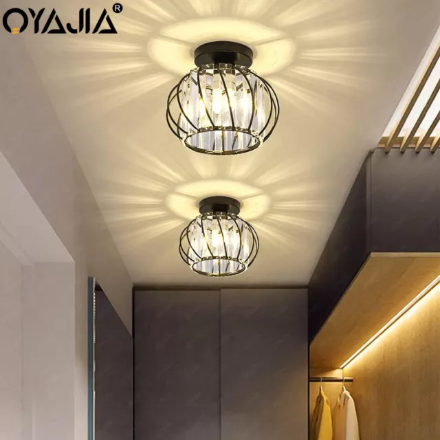 Modern Ceiling Pendant Light Shade Acrylic Crystal Easy Fit Chandelier Lampshade