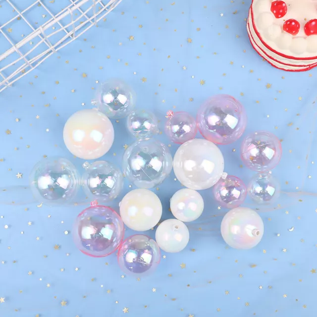 6pcs Bling Colourful Ball Cake Toppers DIY Cup Cake Decoration Balls PartySuppEL