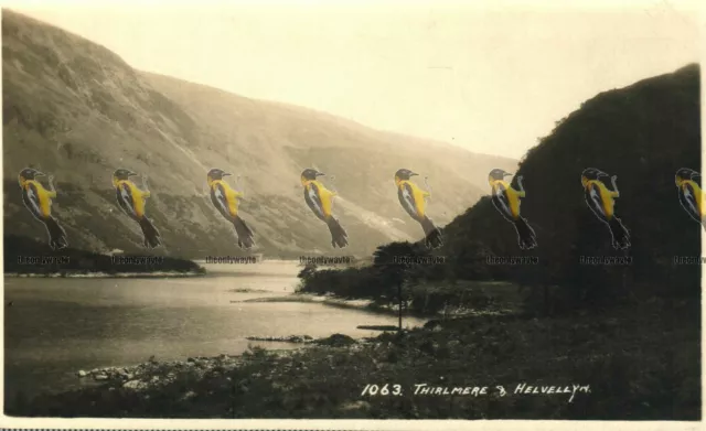 Thirlmere & Helvellyn, Cumbria, Rare 1063 RP Pettitts Postcard