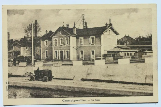 La Gare / R.r. Railroad Station Depot, Champigneulles, Meurthe Et Moselle France