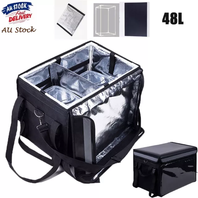 Food Delivery Box Thermal Insulated Bag Outdoor Picnic Shoulder Bag