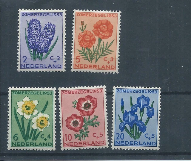 Netherlands stamps  1953 Cultural & Social Relief Fund MH SG 764 - 768   (AA535)