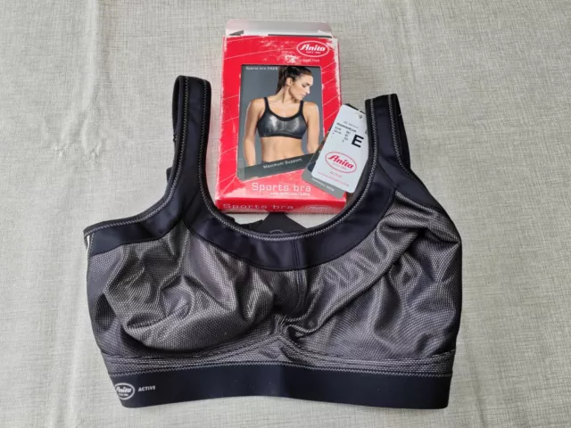 40E Anita Active Momentum Maximum Support Bra 5529 High Impact Sport Bra Black