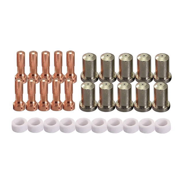 PT-23 27 Cutter Plasma Electrode Tip Nozzles 33366 33367 33418 80Amp 30pcs