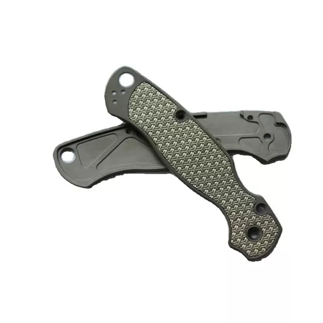 Titanium Alloy Embedded With White Copper Handle  Scales for Spyderco C81 Para 2