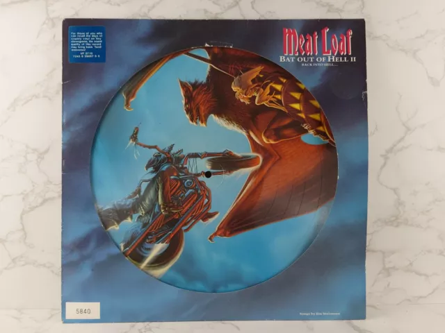 Meat Loaf – Bat Out Of Hell II: Back Into Hell.. 12" Vinyl Album LP Picture Disc