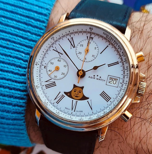 Seiko cronografo e fasi lunari da uomo anni 80 - Catawiki