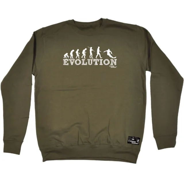 Pm Evolution Skiing - Mens Womens Novelty Funny Sweatshirts Jumper Sweatshirt