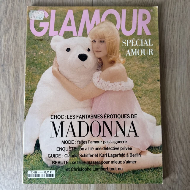 GLAMOUR FRANCE NOVEMBER 1992 Vintage Magazine Madonna Cover £31.38