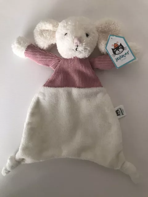 Jellycat Jumble Mouse  Baby Comforter  Soother Cream Pink