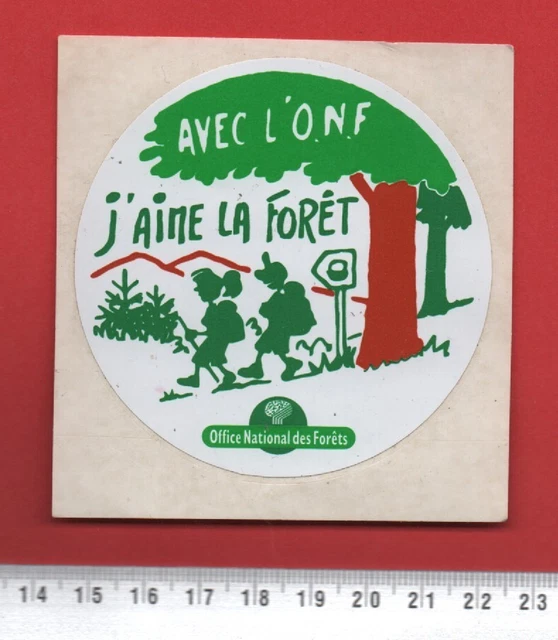 Onf Office National Des Forets J Aime La Foret -  Autocollant *051*
