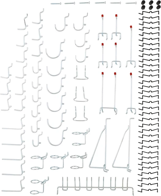 National Hardware S819-841 CD8377 51 Piece Peg Board Hook Kit in Zinc,51-Piece