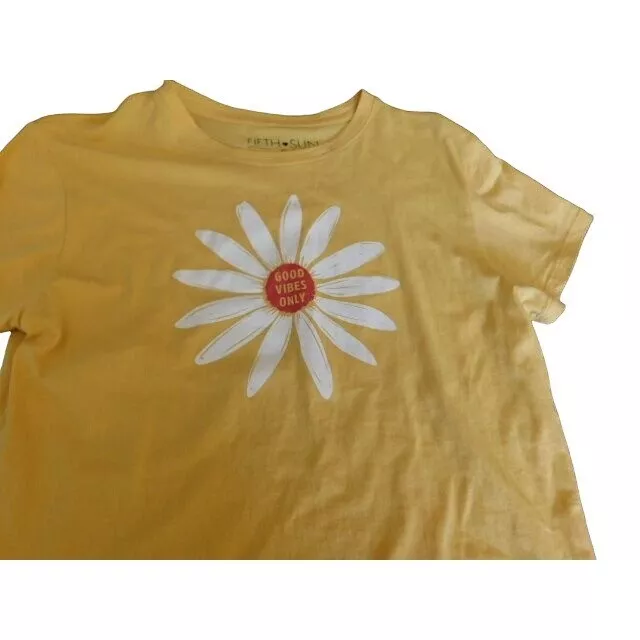FIFTH SUN SIZE S Small Good Vibes Only Cotton Tee Shirt Tshirt $9.99 ...