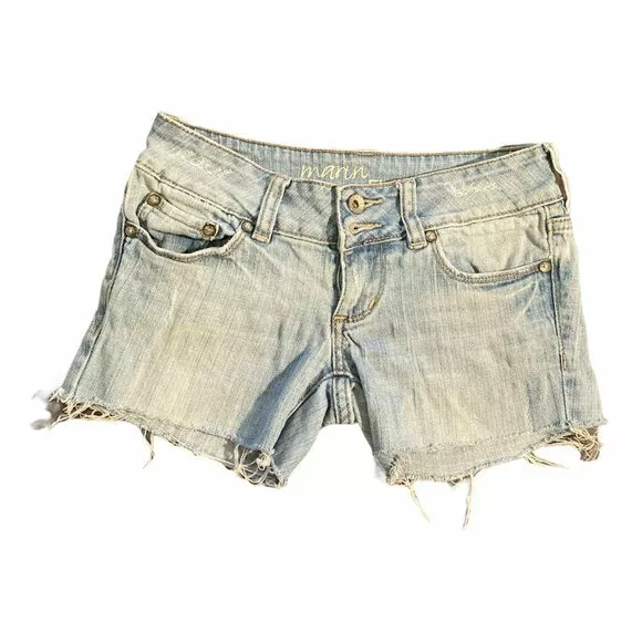 Bull Head Distressed Jean Shorts