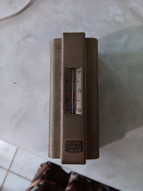 2 Vintage Minneapolis Honey Well Thermometer Thermostat