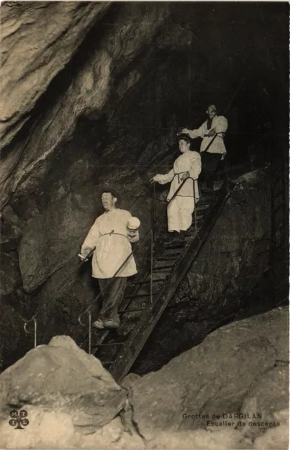 CPA Grottes de DARGILAN - Escalier de Descente (638449)