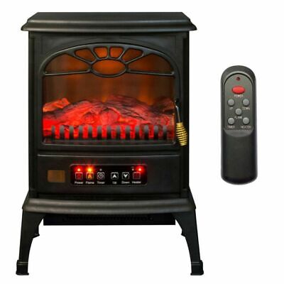 LifeSmart 1500W 3-Sided Infrared Heater Stove -Black (HT1109)