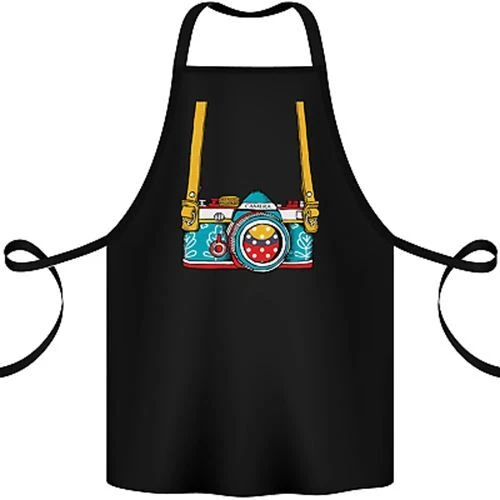 Photography Camera Around Neck Cotton Apron 100% Organic