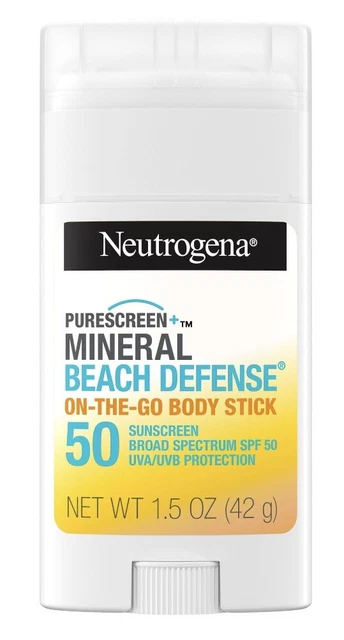 Palo corporal NEUTROGENA Mineral Beach Defense On The Go FPS 50 1,5 oz. 12/24