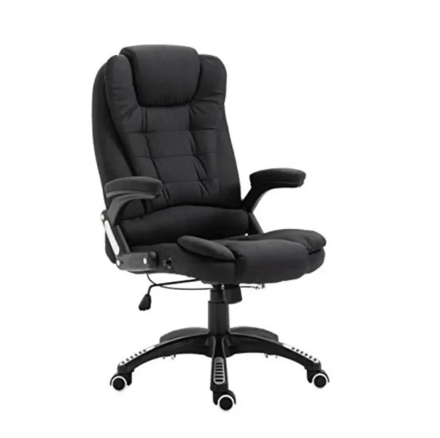Executive Recline Extra Padded Office Chair Standard, Black Fabric