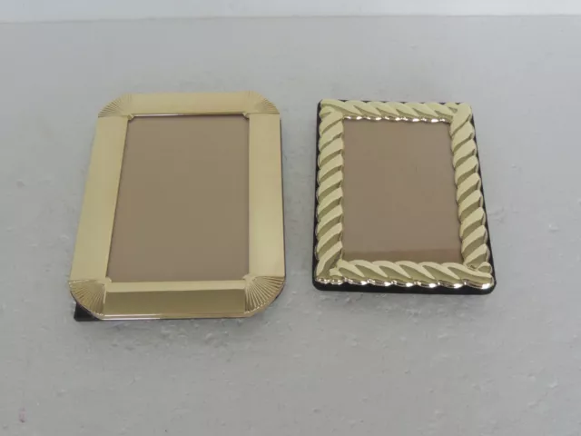 Solid Brass frames (set of two) 7 x 5  frame photo .5.5 x 3.5 photo,6 x 4 frame