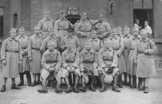 CPA WAR MILITARY PHOTO CARD Bt 30 2nd BATiE