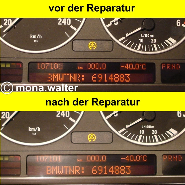 Bmw E46 M3 Tacho Display Pixel Reparatur Folie Für BMW 5er E39