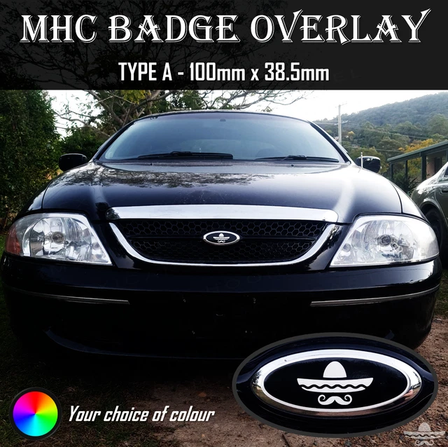 FORD Falcon GT EMBLEM Metal BADGE RED & CHROME AU BA BF FG FGX FPV Sedan Ute - Foto 4