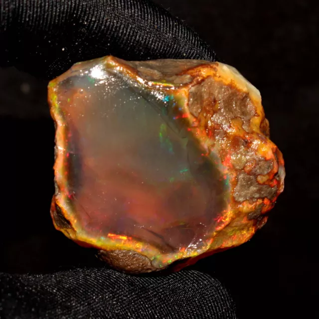 189 CT Grand Opale fire opal rough Naturel ethiopian opal raw 40x36x28MM