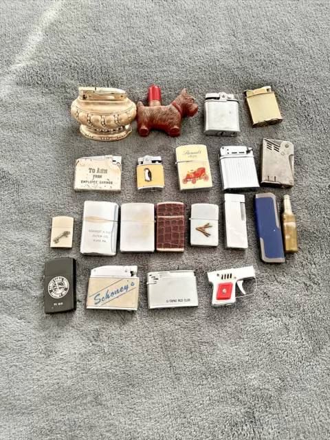 Vintage/Antique Lot Of 21 Lighters-Ronson,Zippo,Park And Many Others