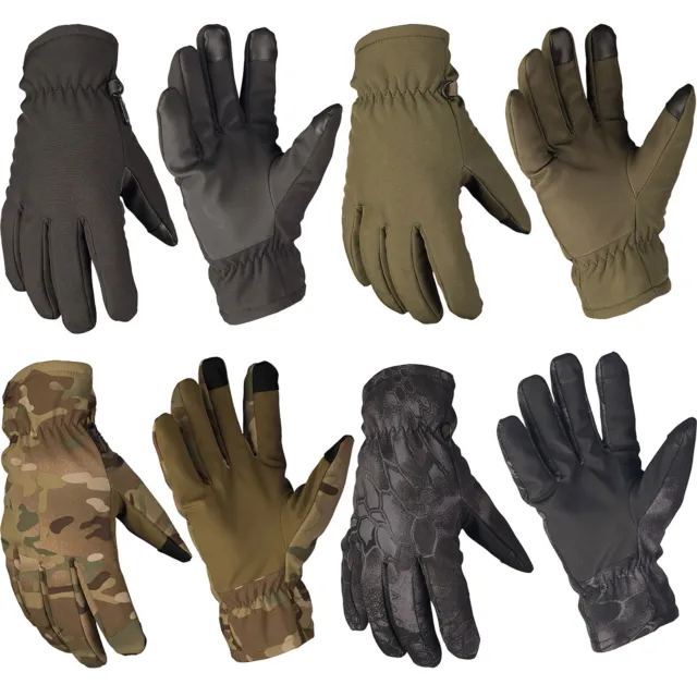 Mil-Tec Softshell Handschuhe Thinsulate S-XXL Fingerhandschuhe Touch Handschuh