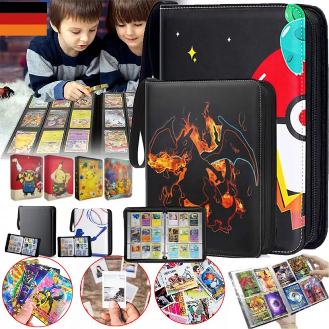 4/9-Pocket Sammelkarten Pro-Binder für 400/900 Karten Magic Pokemon Sammelalbum