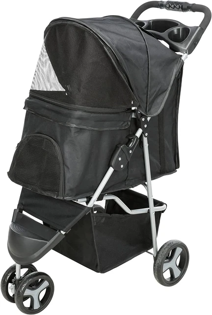 TRIXIE 28958 - Poussette, Dimensions : 47 × 100 × 80 cm, Noir