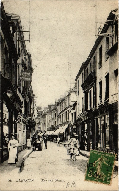 CPA ALENCON - Rue aux Sieurs (435018)