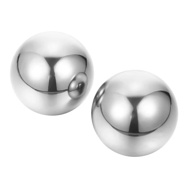 2 piezas pelotas de masaje de mano bolas de alivio de estrés metal mano pelotas de ejercicio