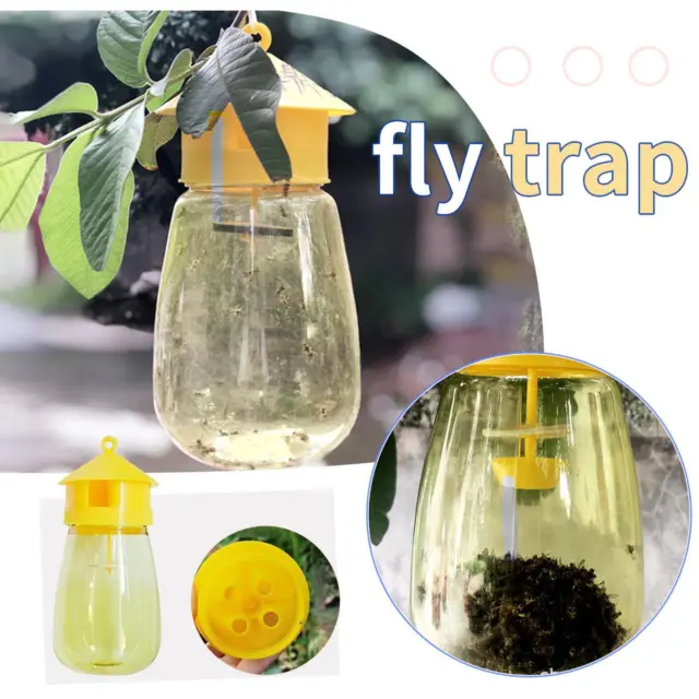 Reusable Fruit Fly Trap Four-hole Fruit Fly Needle Trap For Outdoor Garden R4E1