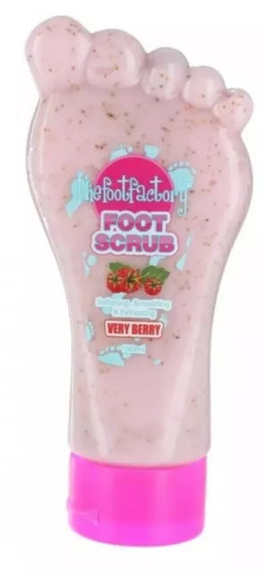 The Foot Factory Foot Lotion Very Berry Cooling Hydrating Foot Scrub