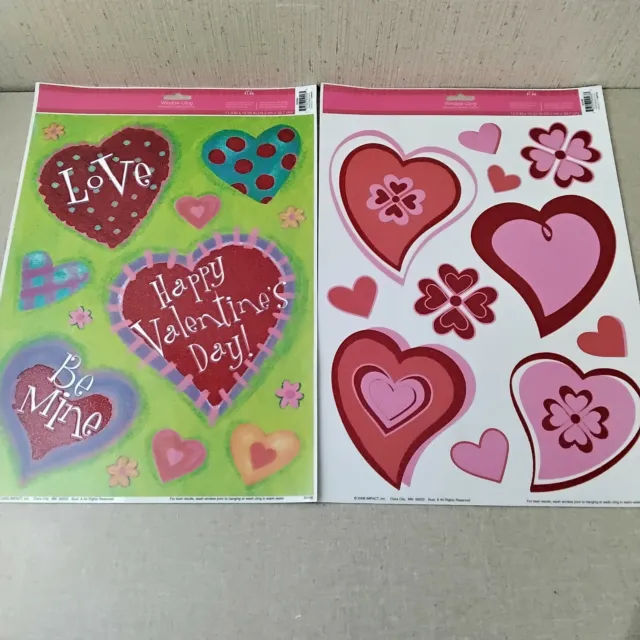 Ventana adhesiva Impact Hearts Be Mine del Día de San Valentín
