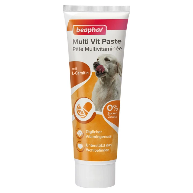Beaphar Multi-Vitamina-Incolla Cane 100 G, Nuovo