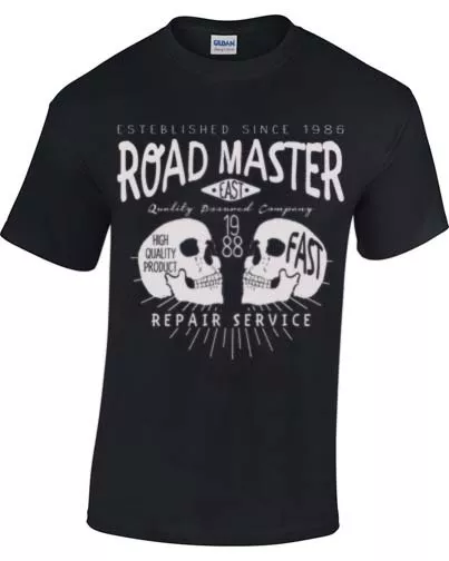 T-SHIRT BIKER da uomo retrò MOTORINO DONNA GRUNGE rétro STRADA MASTER