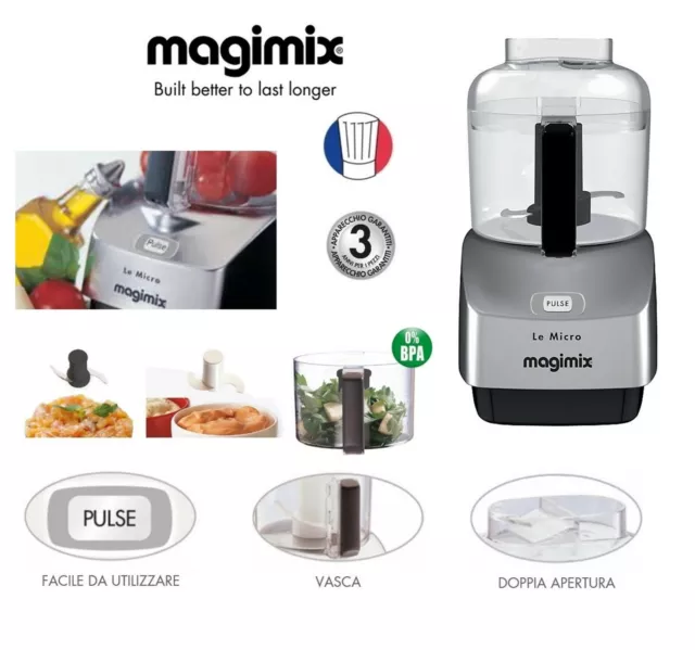 Magimix Le Micro Argent Cromed Mini Garbage