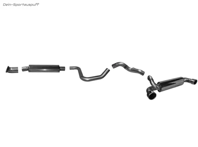Bastuck Usine Opel Astra J Incl. GTC ( Mod. Avec 2 Schalldämpfern) Par 120x80mm