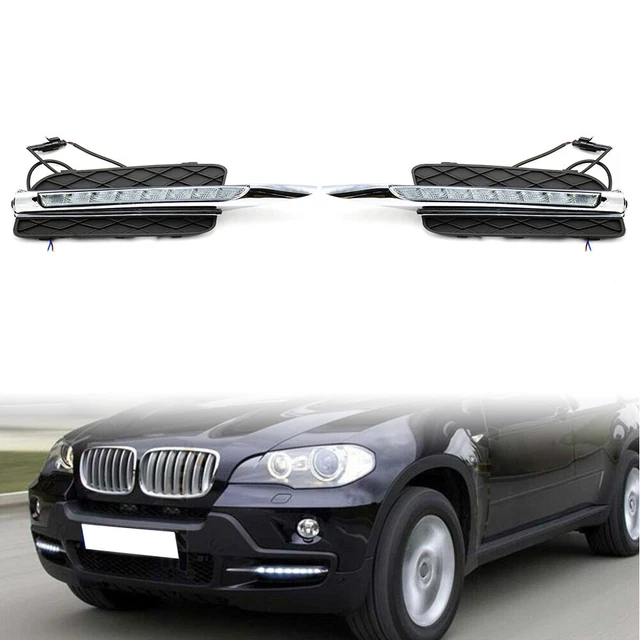 Per BMW X5 E70 2007-2010 08 09 LED DRL luce diurna paraurti fendinebbia