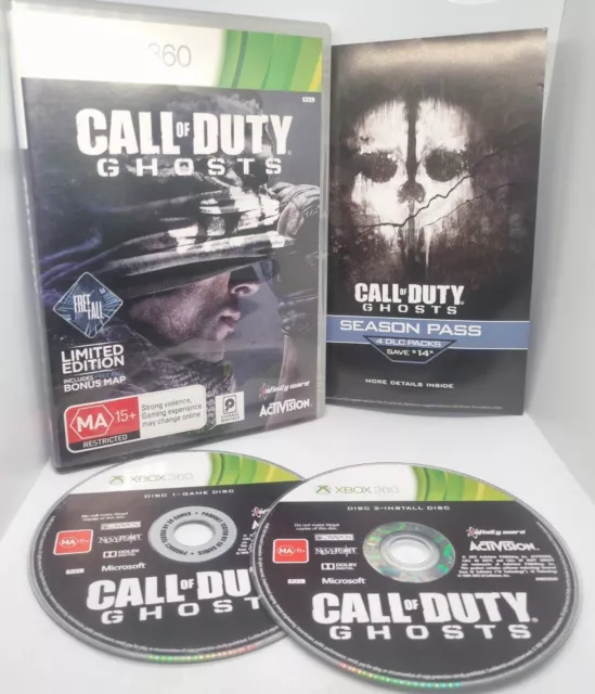 Call of Duty: Ghosts (Xbox 360, 2013) Complete (2 Disc Set) (M3