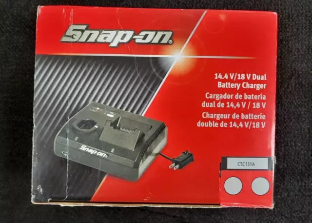 Snap-on CTC131 14.4 and 18 V Dual Bay Charger -Brand New Still in Box.