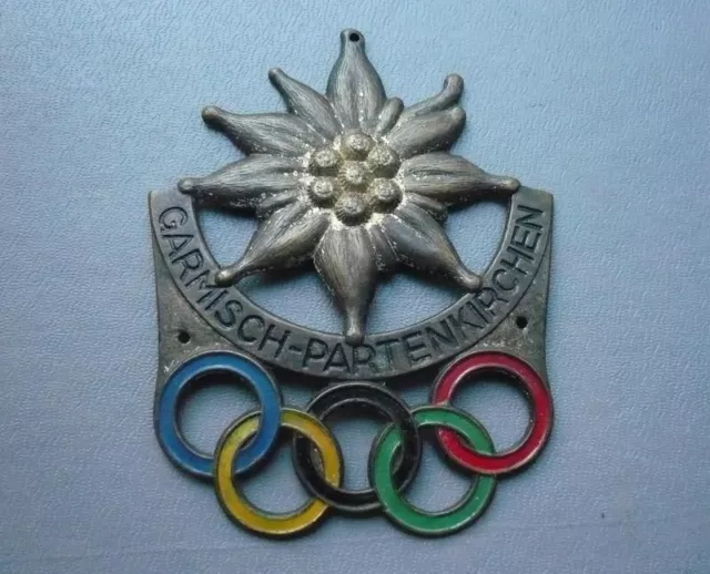 Germany. Badge of the 4th Olympic Winter Games in Garmisch-Partenkirchen. 1936 Germany. Badge of the 4th Olympic Winter Games in Garmisch-Partenkirchen. 1936